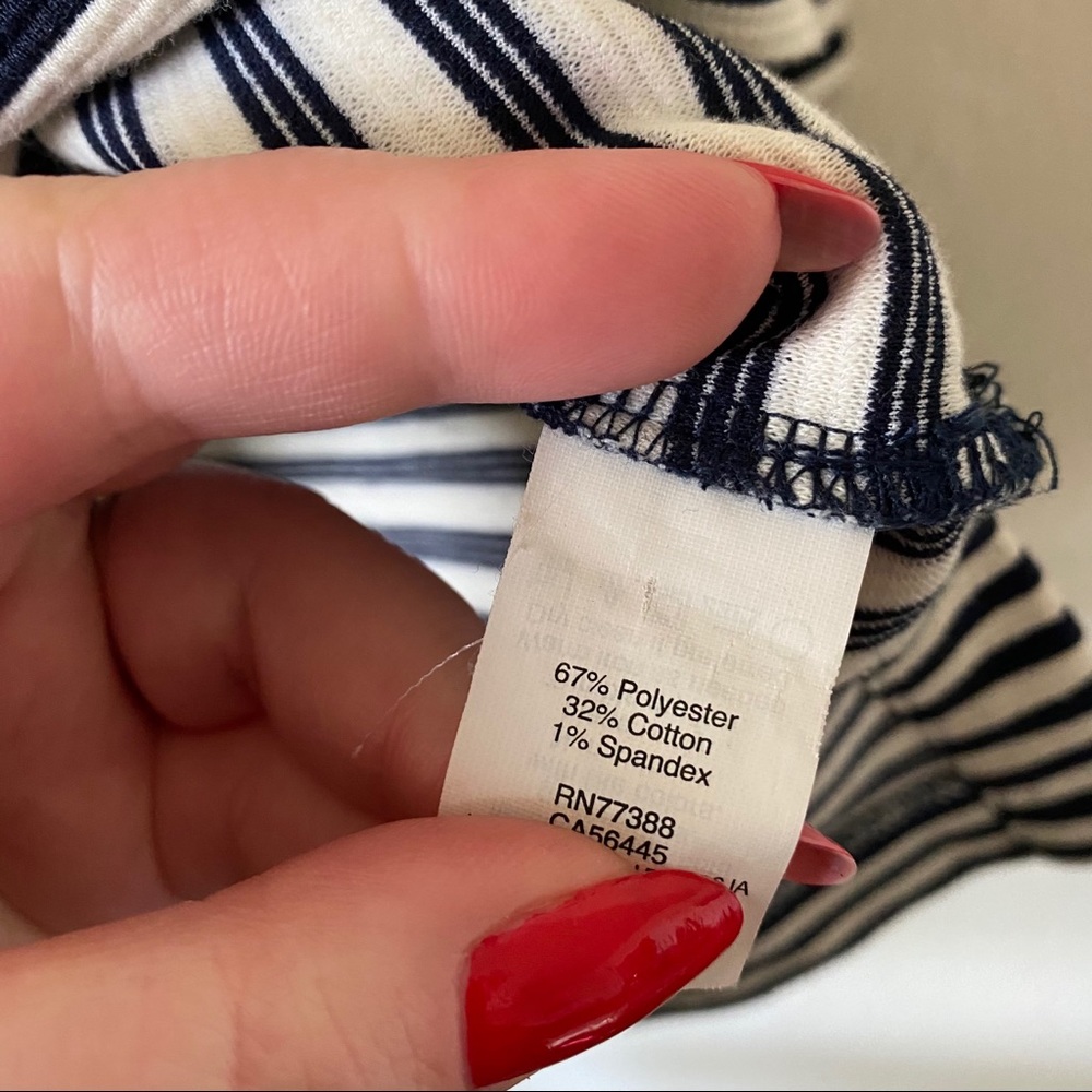 Madewell | Gallerist Striped Ponte Top - Picture 5 of 9